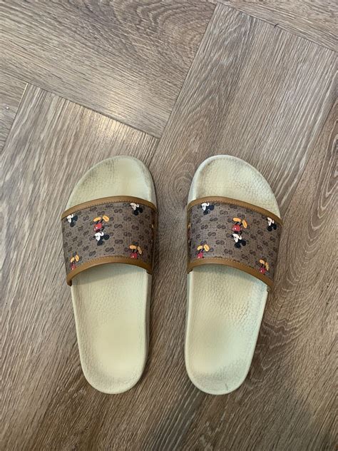 gucci mickey mouse shoes slides